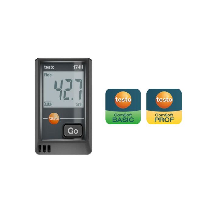 Testo 174 H Mini Data Logger, Temperature / Humidity, -20C to 70C, USB-C
