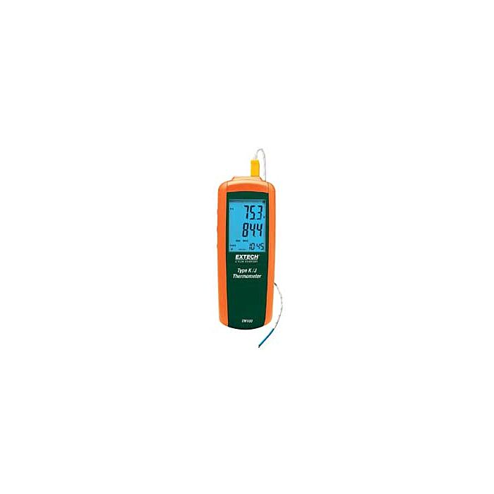 Extech TM100 Type K/J Single Input Thermometer with NIST Certificate