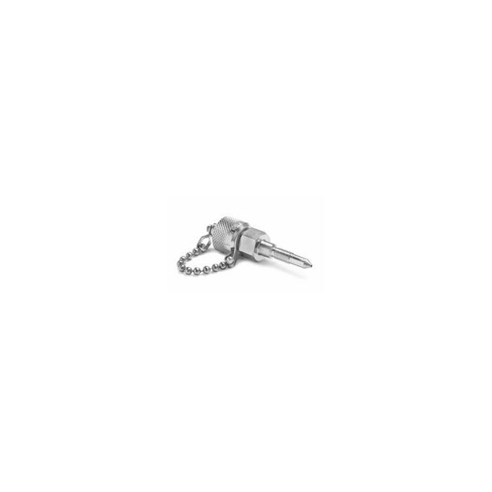 Ralston Instruments XTFT-HNS0 1/4" -28 UNF DP Transmitter x Male QT XT Fitting with Cap & Chain