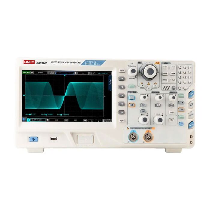 Uni-T  MSO2202 200MHz 2+16 Channel MSO Oscilloscope