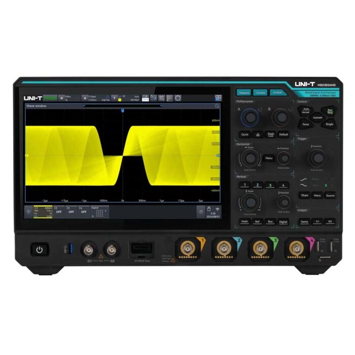 Uni-T MSO3024HD 12-Bit 200MHz 4 Channel Mixed Signal Oscilloscope