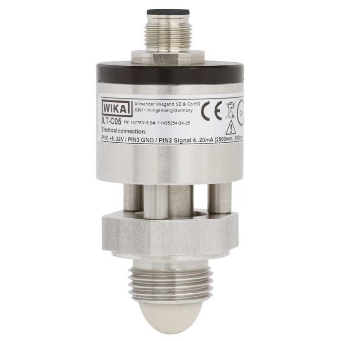 WIKA Instrument ILT-C05 Radar level sensor, 60 GHz, FMCW, 0-5V, -40C-150C, M12 4 pin