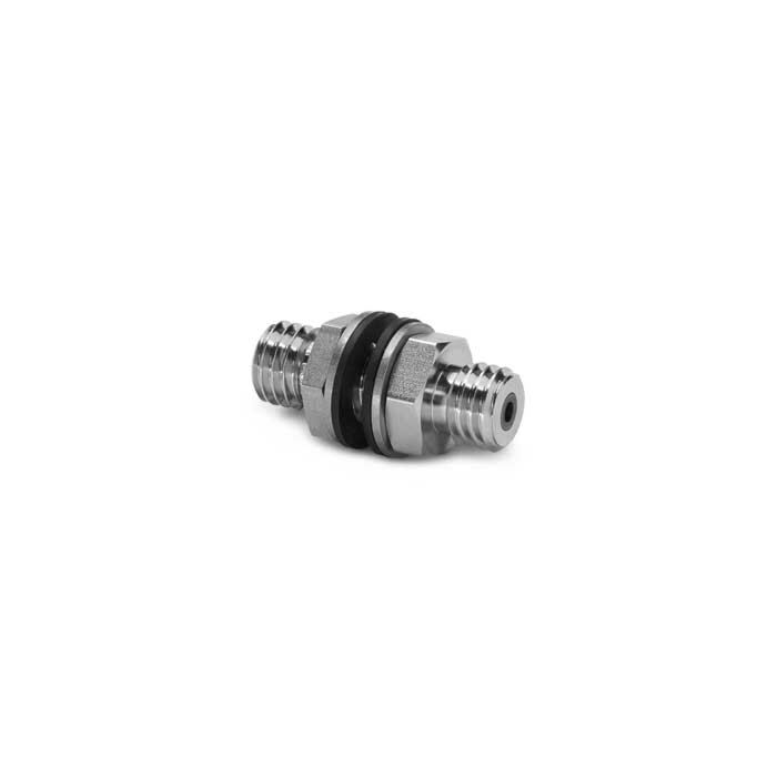 Ralston Instruments XTHA-HHSB Male Quick-test XT x male Quick-test XT bulkhead, Stainless Steel adapter