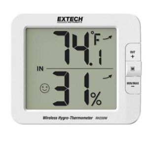 Extech RH200W Multi Channel Wireless Hygro-Thermometer, Indoor