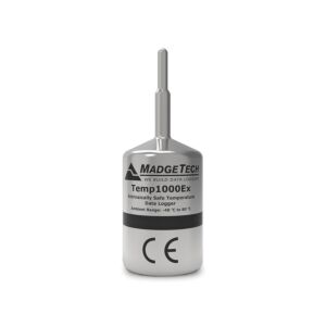 MadgeTech TEMP1000EX-1 ATEX/IECex Approved Temperature Data Logger w/ 1 inch probe
