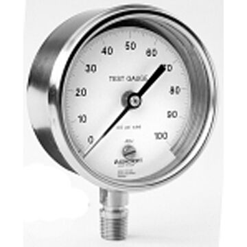 Ashcroft 30-1084S-02L-60PSI 3"Pressure Gauge,60PSI 