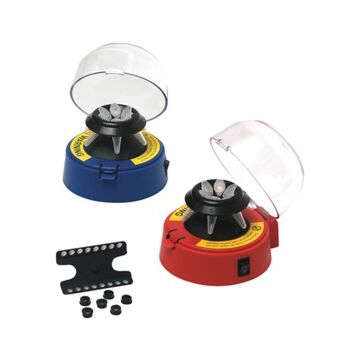 Benchmark Scientific Blue mini-centrifuge with 2 rotors