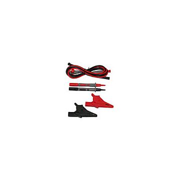 AEMC 2152.01 Lead Set of 2, Color-Coded 4ft (Red/Black) Leads, Test Probes