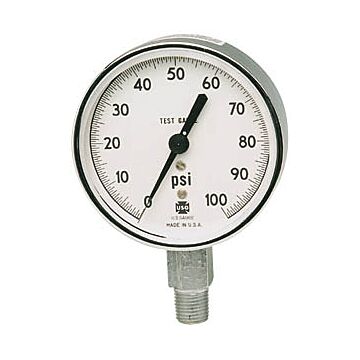 Ametek - US Gauge 1409-161953 3"Precision Test Gauge,600PSI 1/4"ANPT,Lower