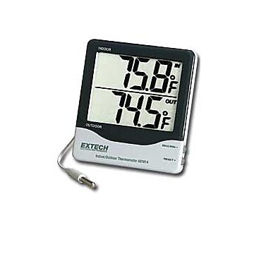 Extech 401014 Indoor/Outdoor Thermometer, Big Digit