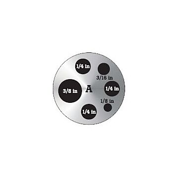 Fluke Calibration 9142-INSA Insert A for the 9142, Imperial Miscellaneous Holes: 1/4";3/16";1/8";3/8"