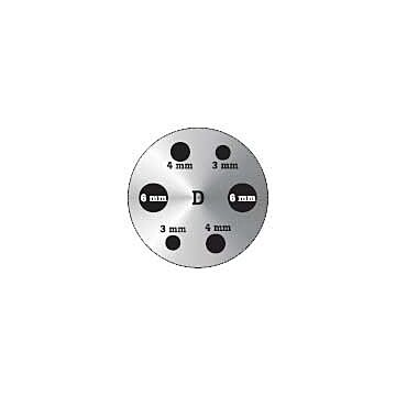 Fluke Calibration 9142-INSD Insert D, Metric Comparison Holes: 3mm;4mm;6mm