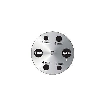 Fluke Calibration 9142-INSF Insert F, Metric Comparison Misc Holes including (1) 0.25"Hole