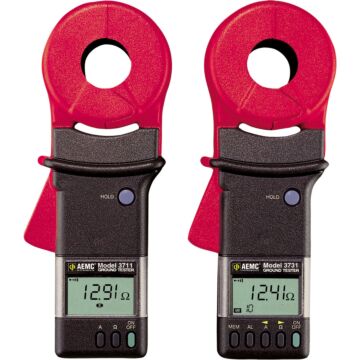 Used AEMC Instruments 3711 Clamp-On Ground Resistance Tstr 0.1Ohm to 1200Ohm
