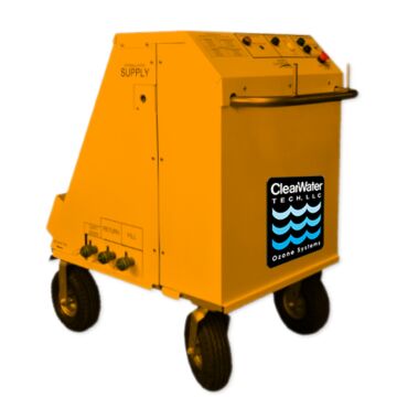 ClearWater Tech AWD206W AviOzonx Aircraft Water Disinfection System, 220V, 50Hz, Orange, Wheels