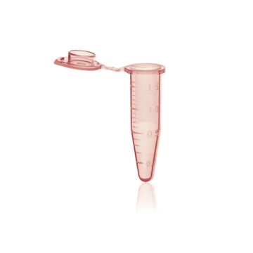 BrandTech Scientific BRAND Microcentrifuge tube with lid, Non-Sterile, orange, 1.5mL, pack of 500