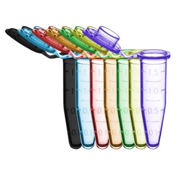 MTC Bio Microtubes with Cap 1.5mL Assorted Colors, Sterile, 500/pack