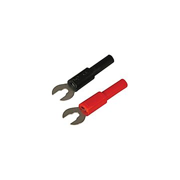 Adapter, 6mm Spade 4mm J - Red 