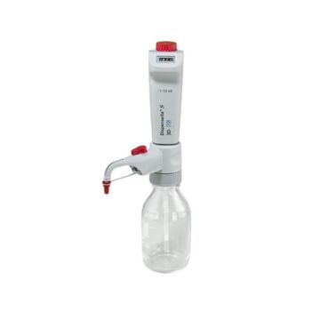 BrandTech Scientific Dispensette S, Adjustable Volume, Recirculation Valve, Manual, Digital Bottle Top Dispenser, 1000 - 10000 uL