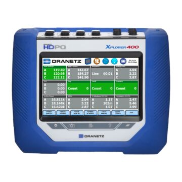 Dranetz HDPQ XPLORER-400 USED SALE Power Quality Analyzer w/ Flex Probes, 3kA or 6kA, +400Hz