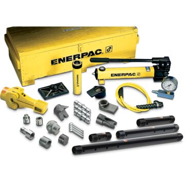 Enerpac MSFP10 Hydraulic Cylinder and Hand Pump Set, 5 ton