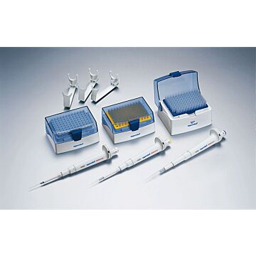 Eppendorf 3-pack Pipettes, 0.5 - 10 uL, 10 - 100 uL, 100 - 1000 uL, Variable Volume, Single Channel