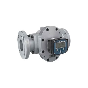 FLOMEC OM080A001-846R7G 3" Oval Gear Aluminum #150 ANSI Flange Flow Meter, RT40 Transmitter with Built-In Digital Display
