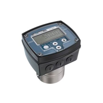 FLOMEC OM006S511-826R7G 1/4" Oval Gear Stainless Steel NPT Flow Meter, RT40 Transmitter with Built-In Digital Display