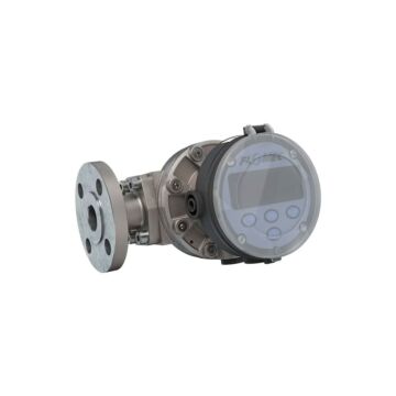 FLOMEC OM025S001-842R5G 1" Oval Gear Stainless Steel #150 ANSI Flange Flow Meter, RT14 Transmitterwith Built-In Digital Display