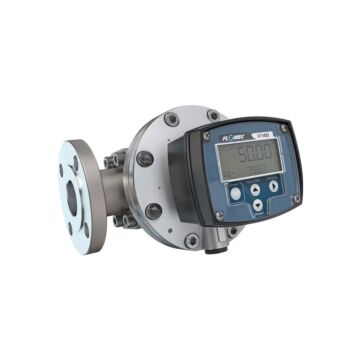 FLOMEC OM040A001-846R7G 1-1/2" Oval Gear Aluminum #150 ANSI Flange Flow Meter, RT40 Transmitter with Built-In Digital Display