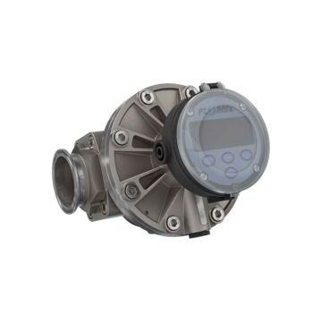 FLOMEC OM050S001-832R5G 2" Oval Gear Stainless Steel Tri-Clamp Flow Meter, RT14 Transmitterwith Built-In Digital Display