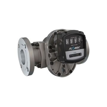 FLOMEC OM080S001-840M4 3" Oval Gear Stainless Steel #150 ANSI Flange Flow Meter with Mechanical Display