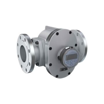 FLOMEC OM100A001-842R5G 4" Oval Gear Aluminum #150 ANSI Flange Flow Meter, RT14 Transmitter with Built-In Digital Display