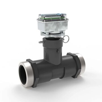 FLOMEC UM050NFPRUXXA20-QUDSBAN1-GMB 2" Ultrasonic Flow Meter with Digital Display, Schedule 80 PVC Tee, NPT (Female)