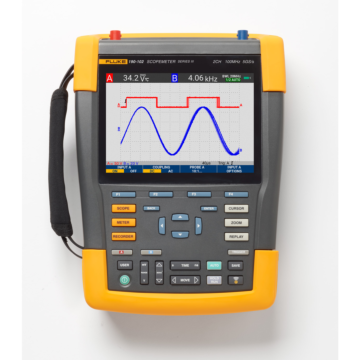 Fluke 190-102-III CAL Scopemeter 2 channel 100mhz color w/ traceable cal