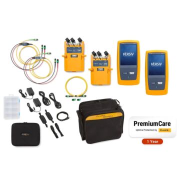 Fluke Networks CFM-100S-NW INTL/GLD Single-Mode OLTS Kit, No Wi-Fi Int., 1-Year Gold Support