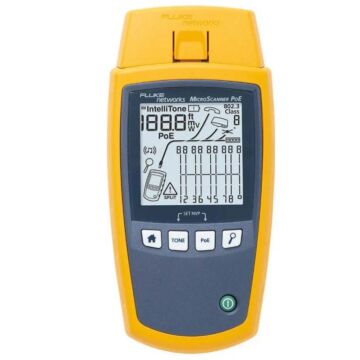 Fluke Networks MS-POE-IE MicroScanner PoE Industrial Ethernet Cable Verifier Kit