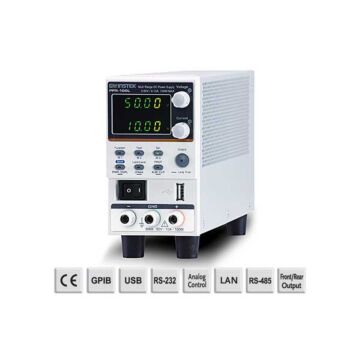 GW Instek PFR-100LGL Multi-Range Power Supply, GPIB/LAN (0-50V/0-10A/100W) Fanless