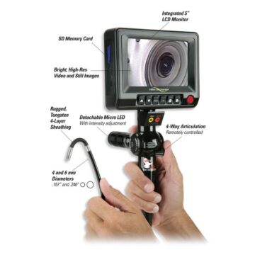Used Hawkeye V2 4MM 3M V2 Video Borescope 4mm/3m Probe 