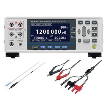 Hioki RM3545A-2-KIT Resistance Meter, Clip Type Lead