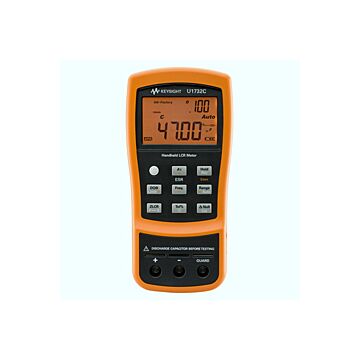 Keysight Technologies U1732C LCR Meter,Handheld,20000Count, Dual Display 100HZ/120HZ/1KHZ/1
