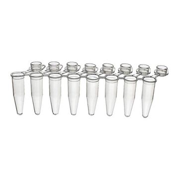 Labcon PurePlus .2mL 8-Well PCR Tube Strips with Bubble Caps, pack/120