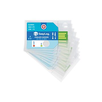 Lascar EL-CC-2-001 PK10 Cold Chain Data Logger for Chilled Goods, Pack of 10