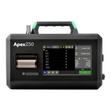Lighthouse APEXZ50 for Rent, Portable Cleanroom Particle Counter, 100 LPM Flow Rate