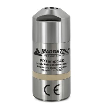 MadgeTech PRTEMP140-NPT High Temperature & Pressure Data Logger with NPT Port Top