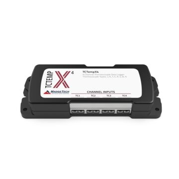 MadgeTech TCTEMPX4 4-Channel Thermocouple-Based Temperature Data Logger