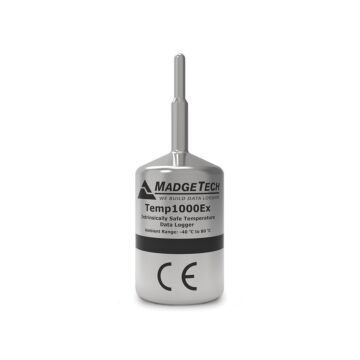 MadgeTech TEMP1000EX-1-KR Temp Data Logger w/1" probe &key ring end cap,ATEX/IECex