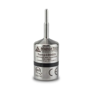 MadgeTech TEMP1000IS-KR Multi-Use Intrinsic Safe Temp Recorder w/key ring end cap