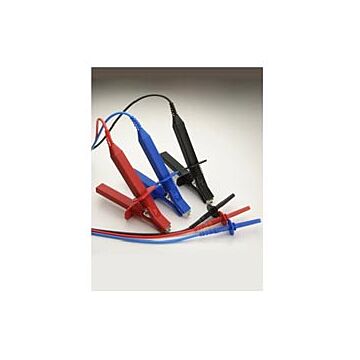 Megger 1002-644 15m (49ft) Lead Set, Medium-size Insulated Clips