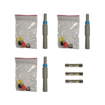 Megger 1008-645 Adapter Fuse Kit, 3 adapters & 3 Fuses